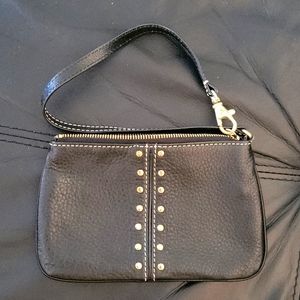 Black Michael Kors stud wristlet